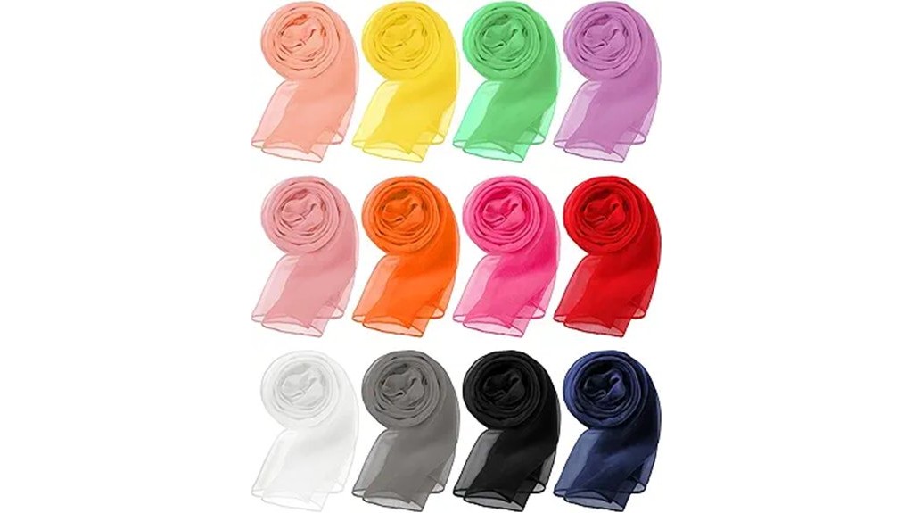 assorted chiffon scarf set