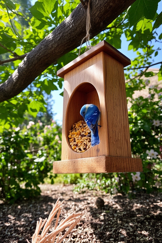 attract birds with feeders