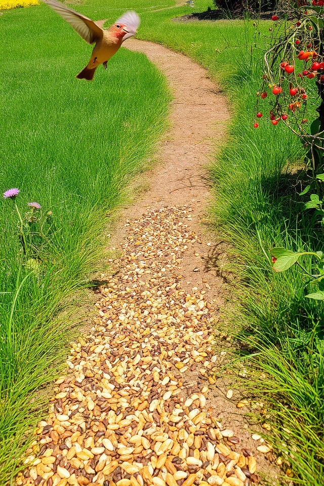 attract birds with seeds