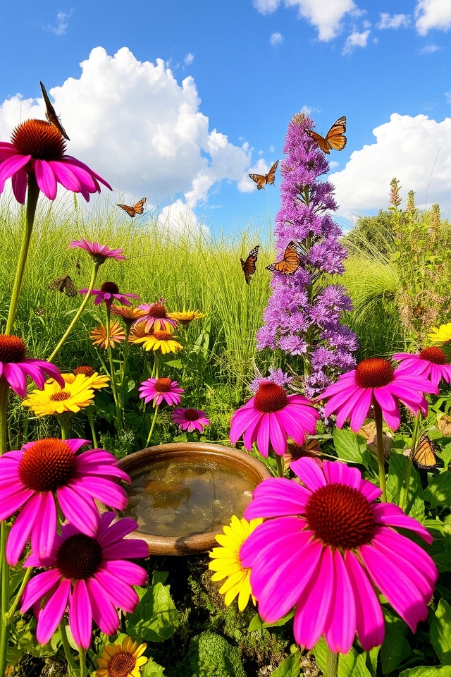attract butterflies and birds