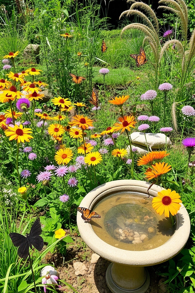 attract butterflies with flowers