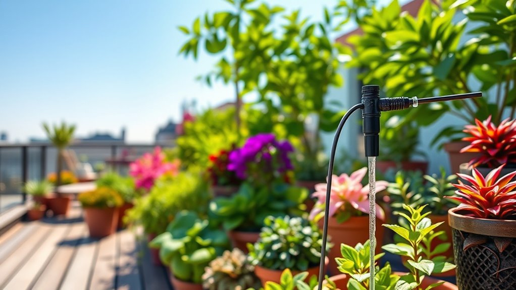 automated rooftop drip irrigation