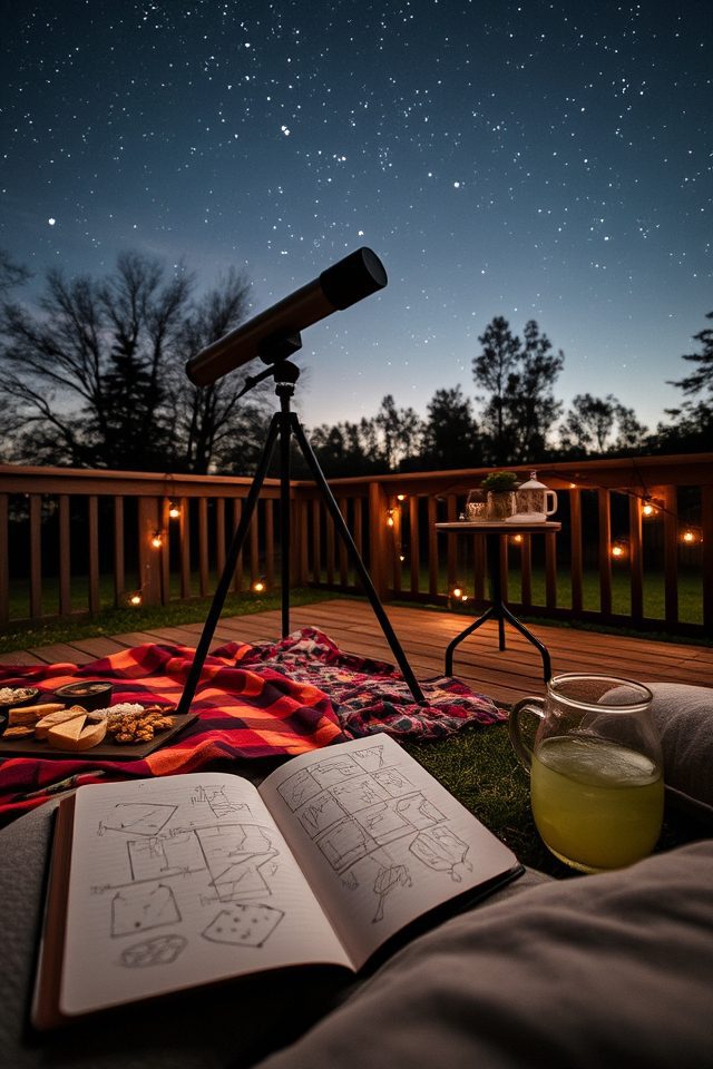 backyard telescope stargazing experience
