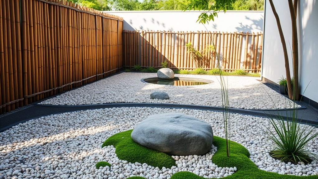 bamboo fencing enhances tranquility