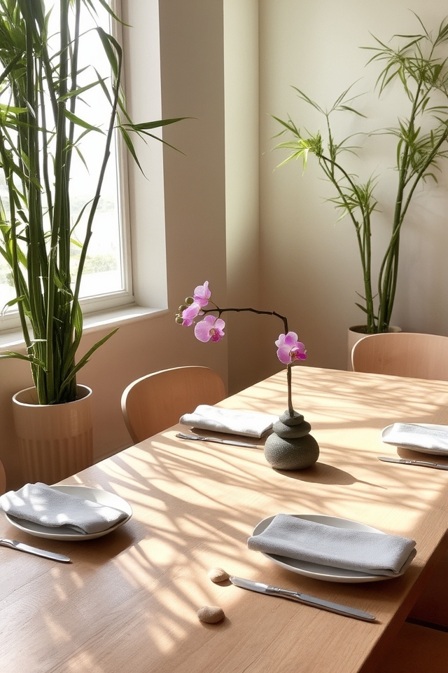bamboo promotes zen ambiance
