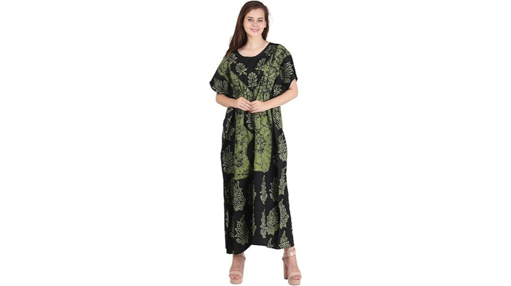 batik maxi cotton kaftan