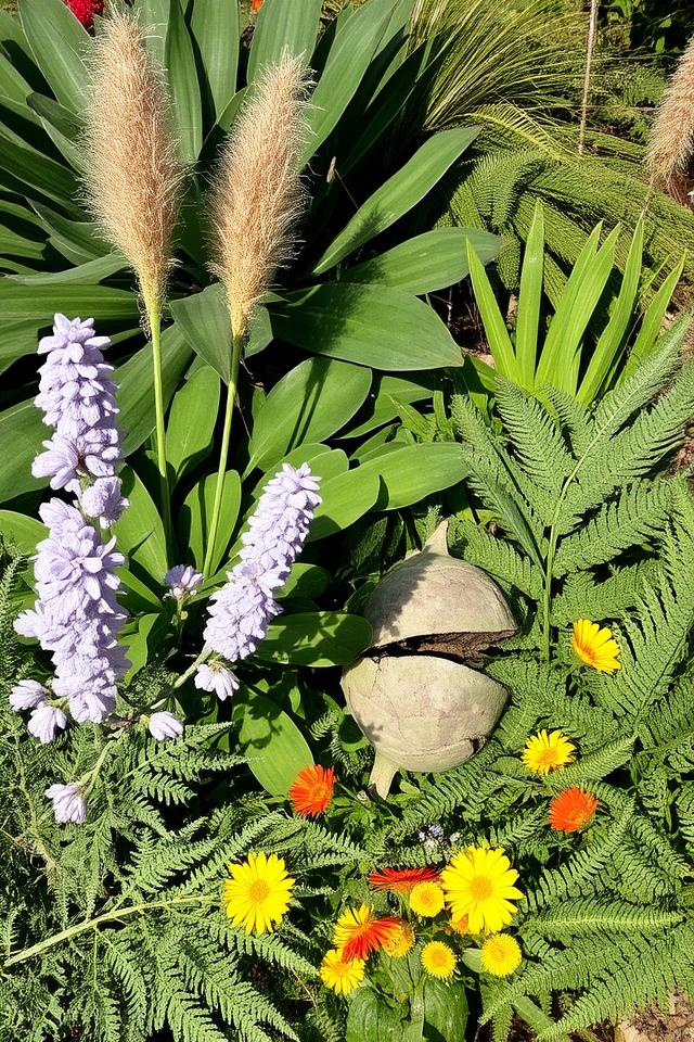 blend diverse plant textures