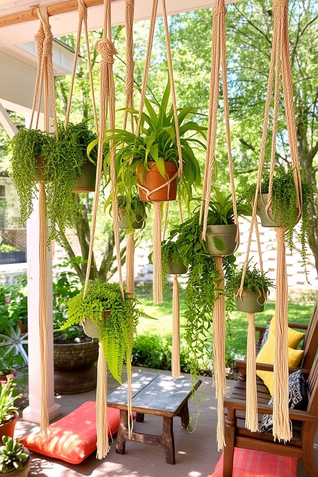 bohemian charm plant holders