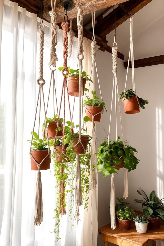 bohemian macram plant hangers