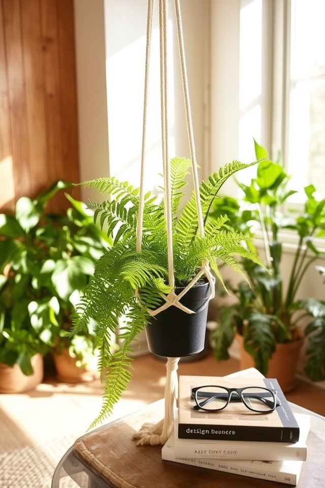bohemian macrame plant hangers