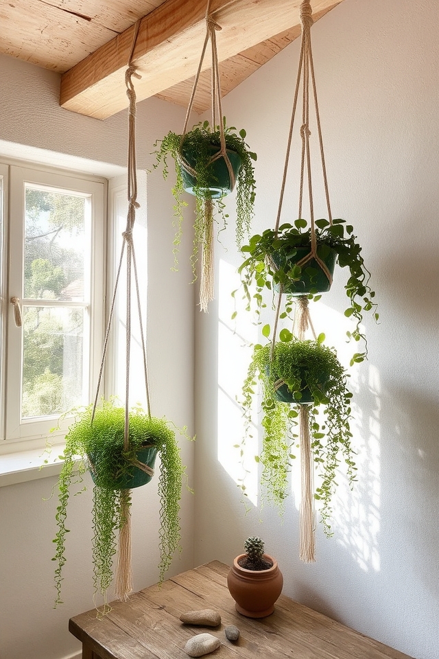 boho macram plant hangers