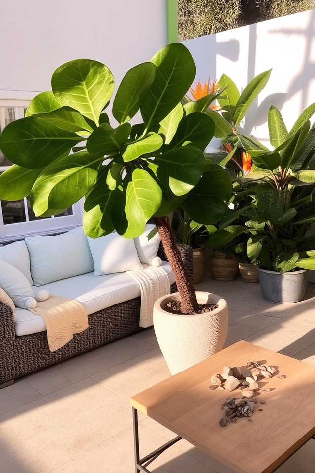 bold aesthetics with statement plants
