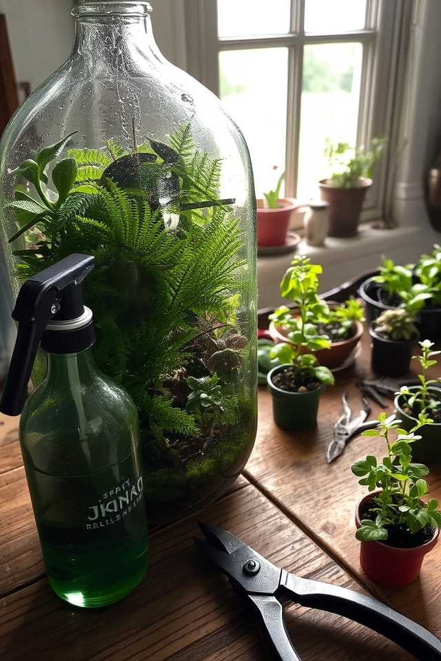 bottle garden maintenance tips