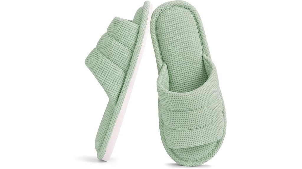breathable indoor waffle slippers