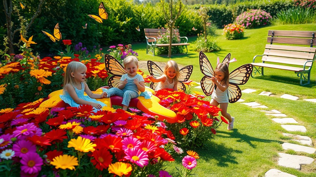 butterfly themed interactive playground