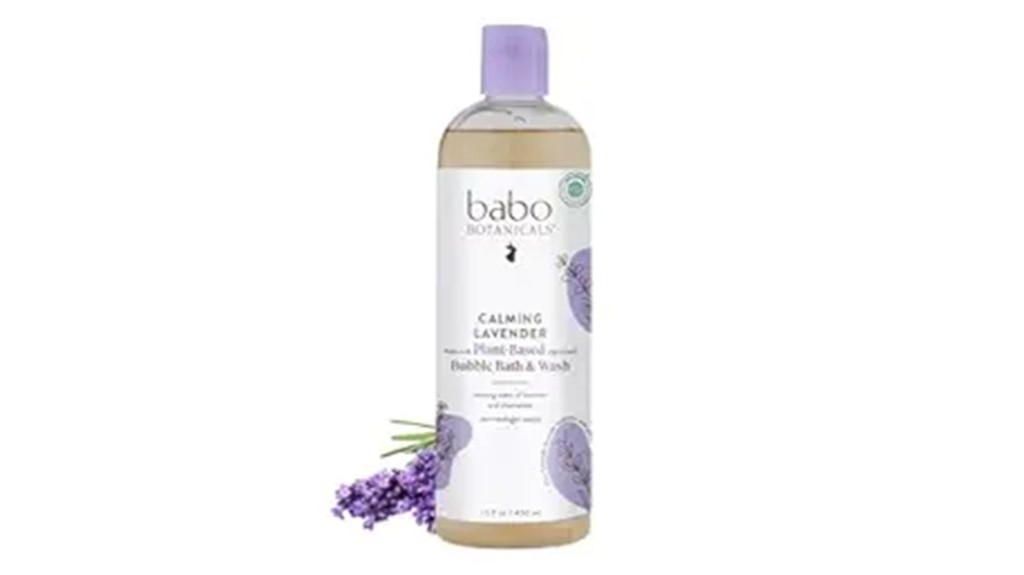 calming lavender bubble bath
