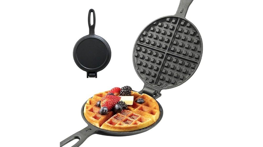 cast iron waffle maker
