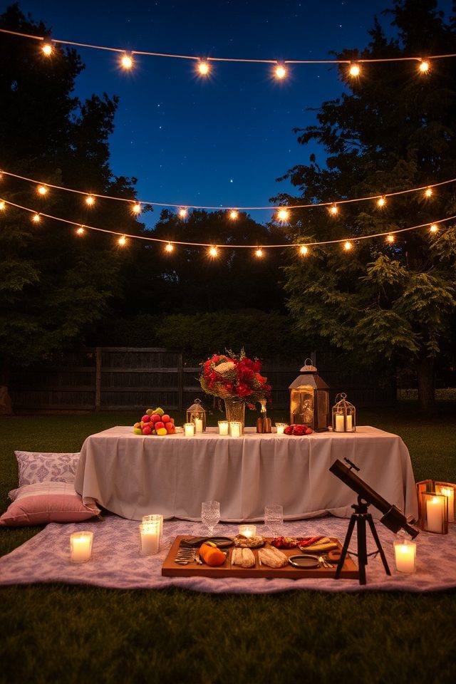 celestial picnic under stars