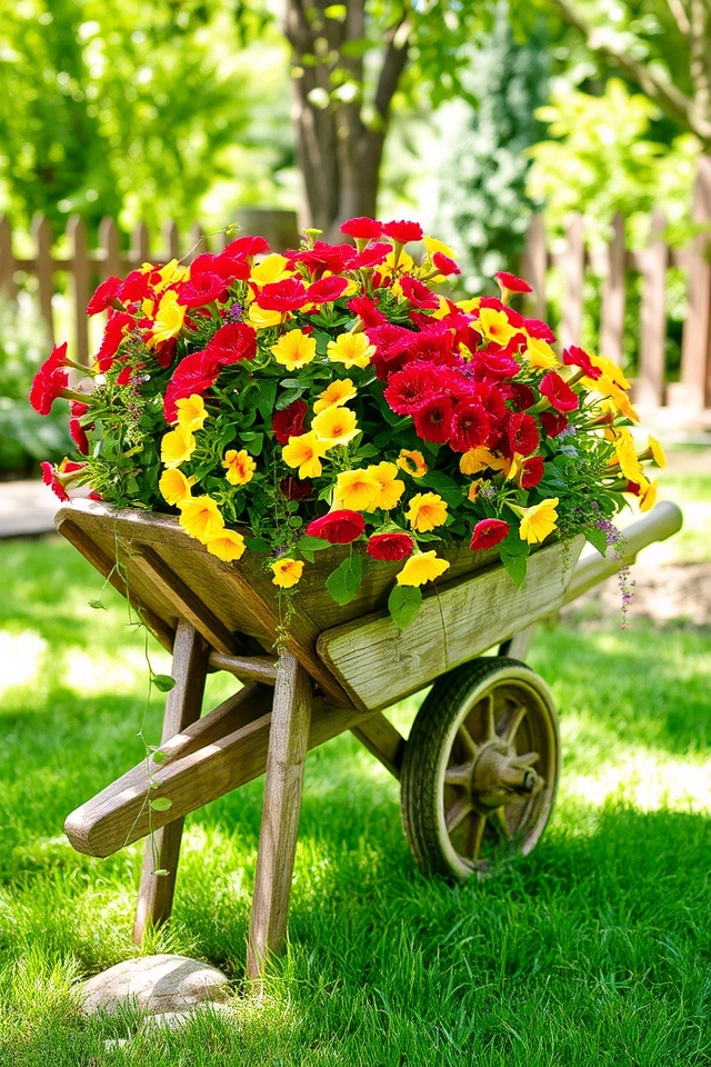 charming antique style garden planters