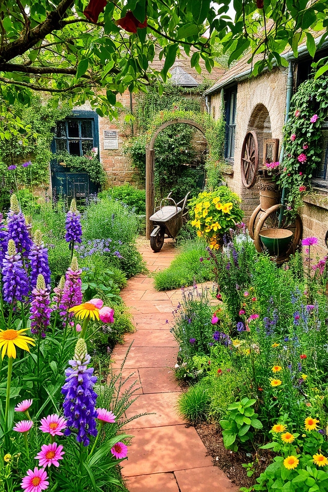 charming colorful garden designs
