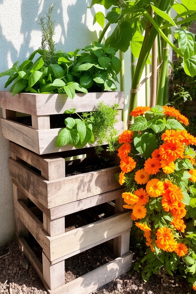 charming functional wooden planters