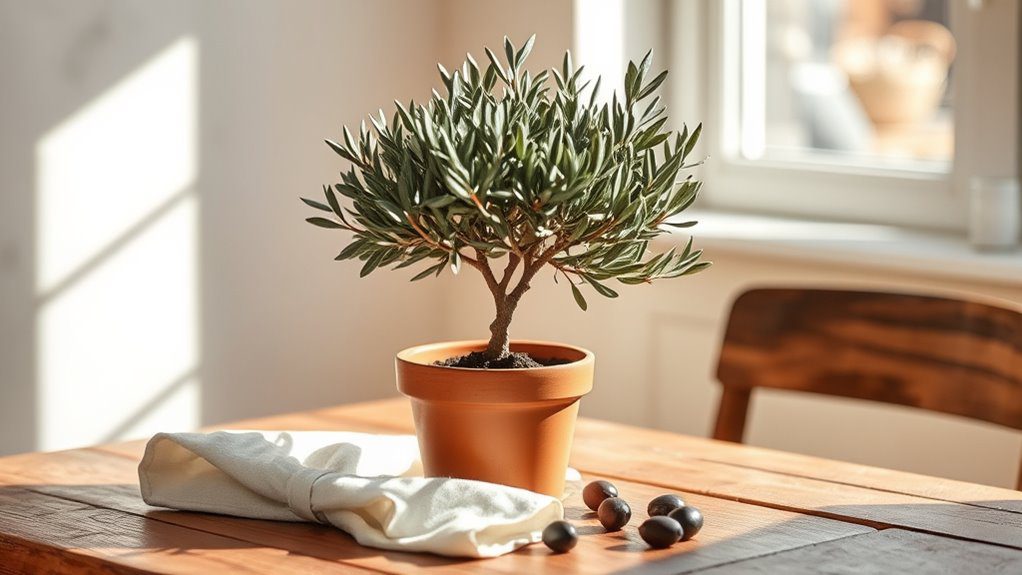 charming indoor mediterranean bonsai