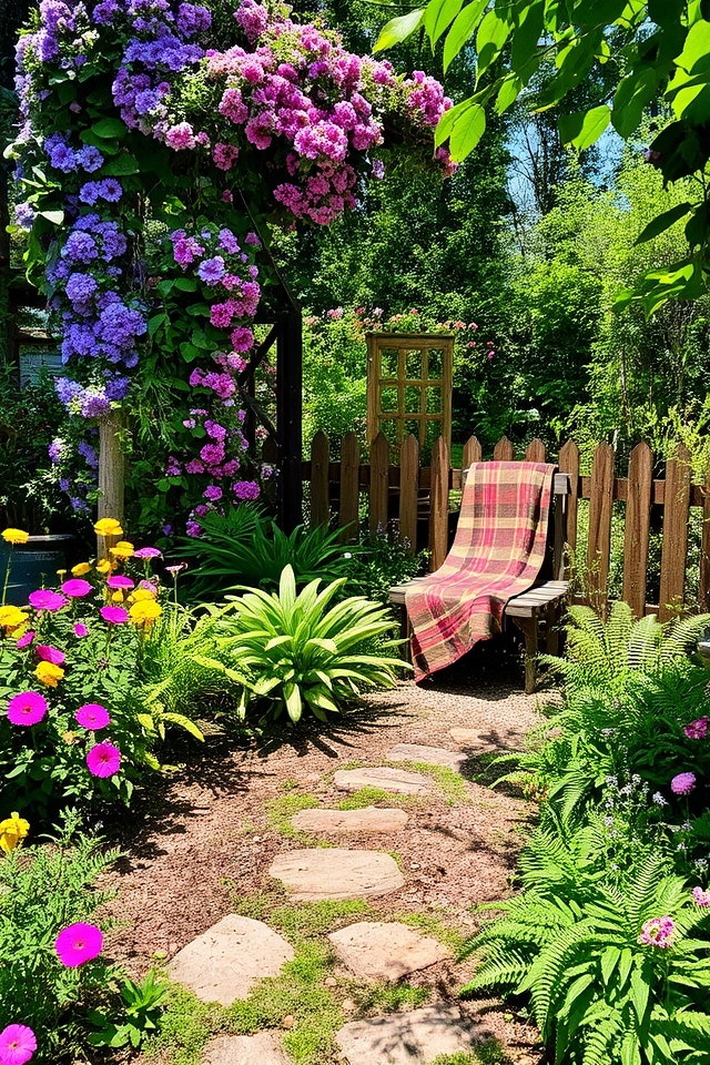 charming informal garden layout