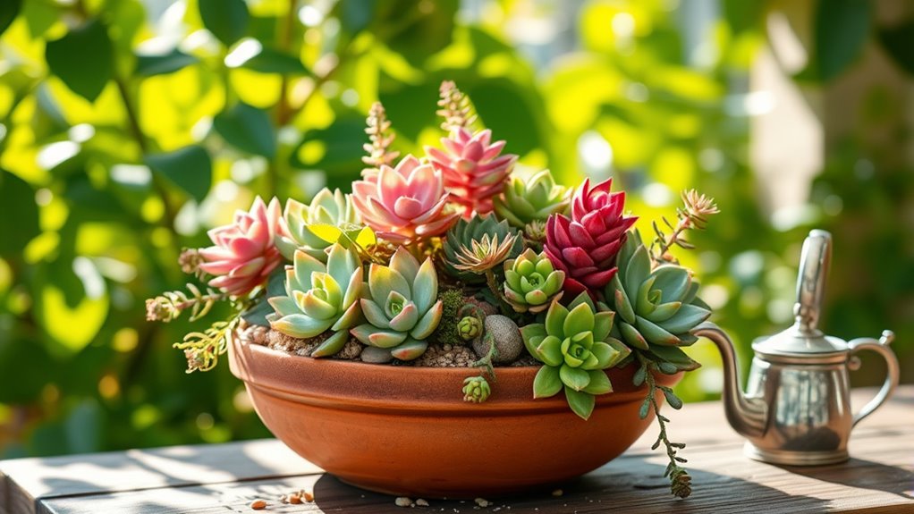charming low maintenance succulent gift
