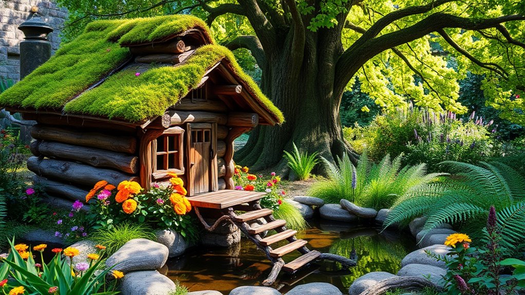 charming rustic gnome retreat