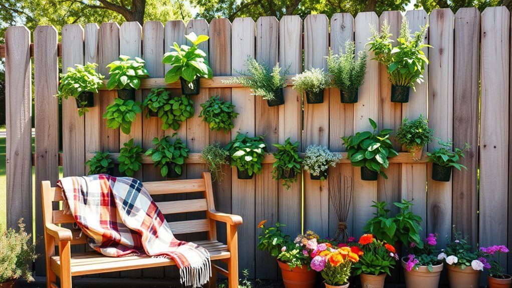 charming vertical herb garden