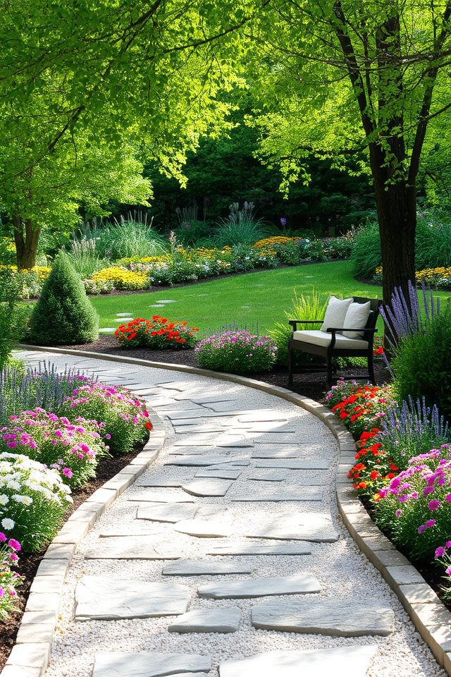 charming winding garden pathway