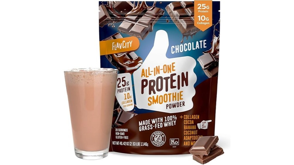 chocolate grass fed whey protein