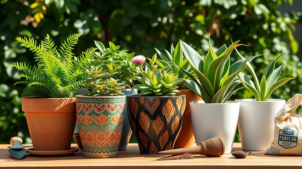 choose appropriate pot types