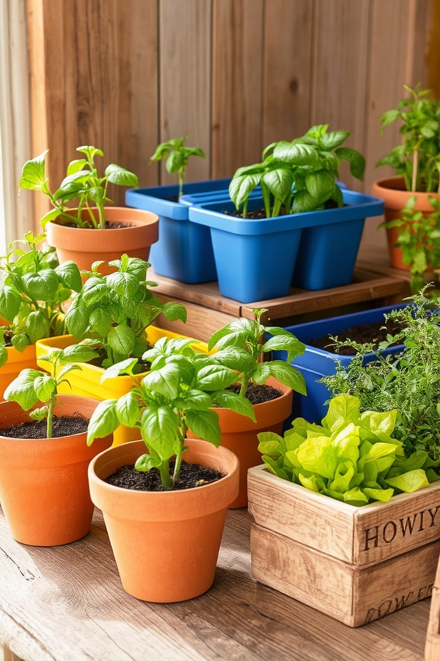 choose proper planting containers