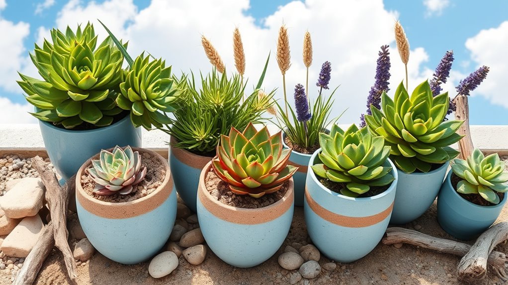 coastal plant arrangement ideas