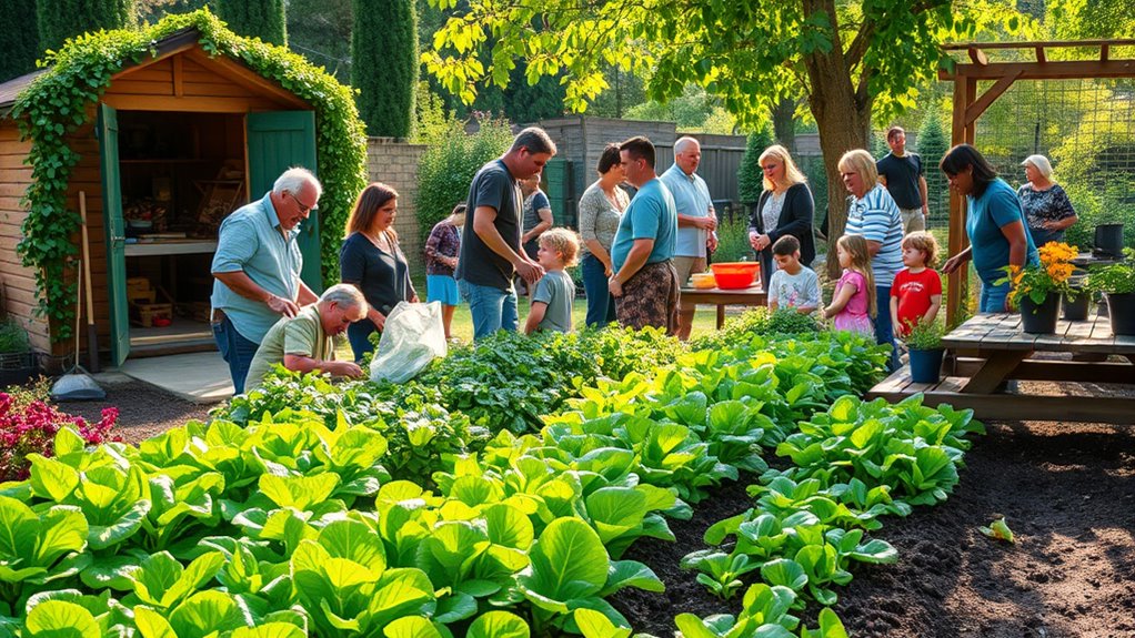collaborative salad garden growth
