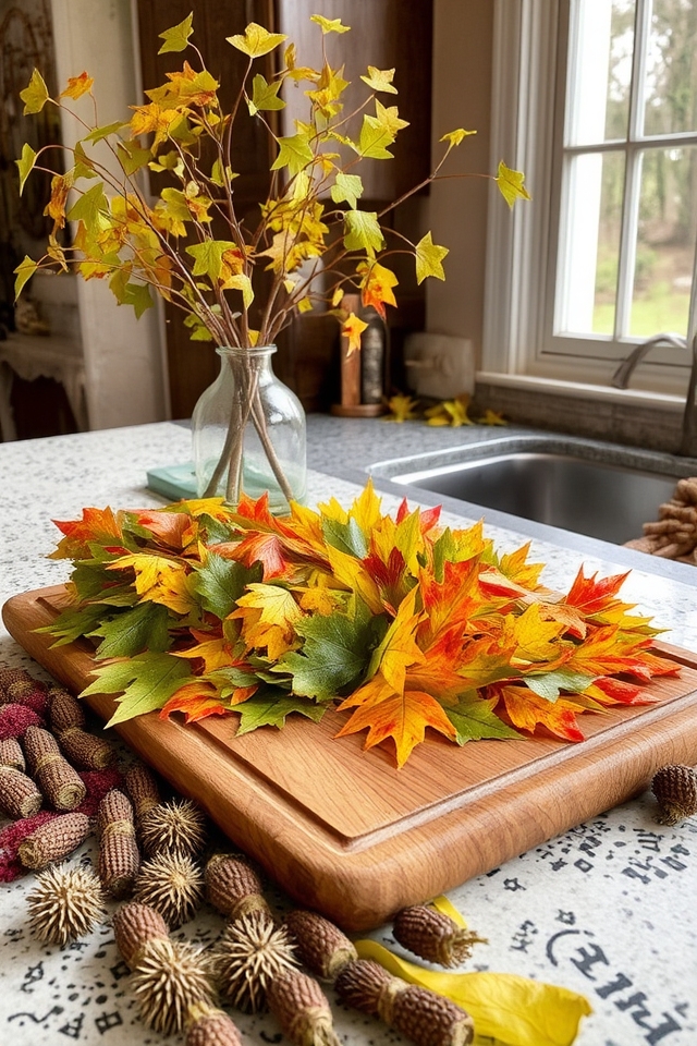 colorful foliage and texture