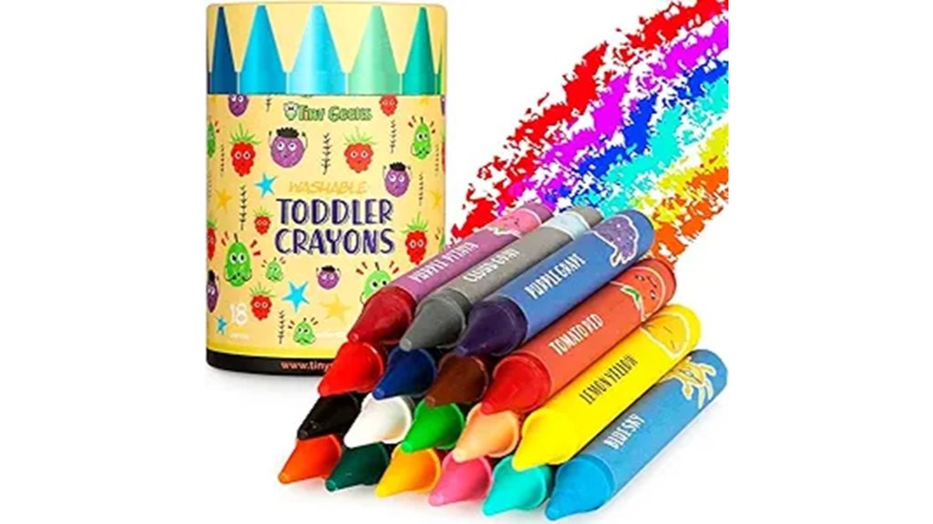 colorful jumbo crayons set