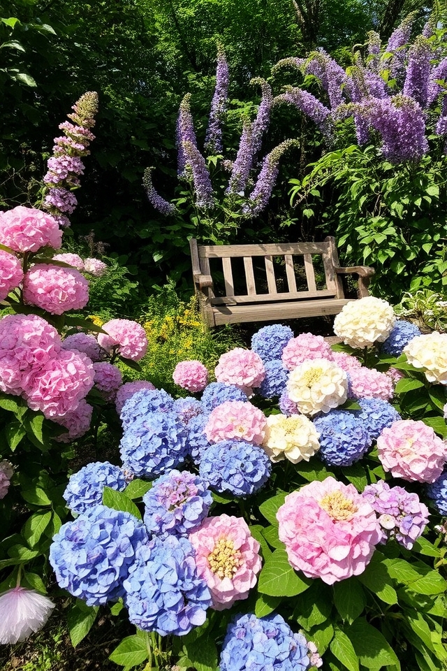 colorful privacy flowering shrubs