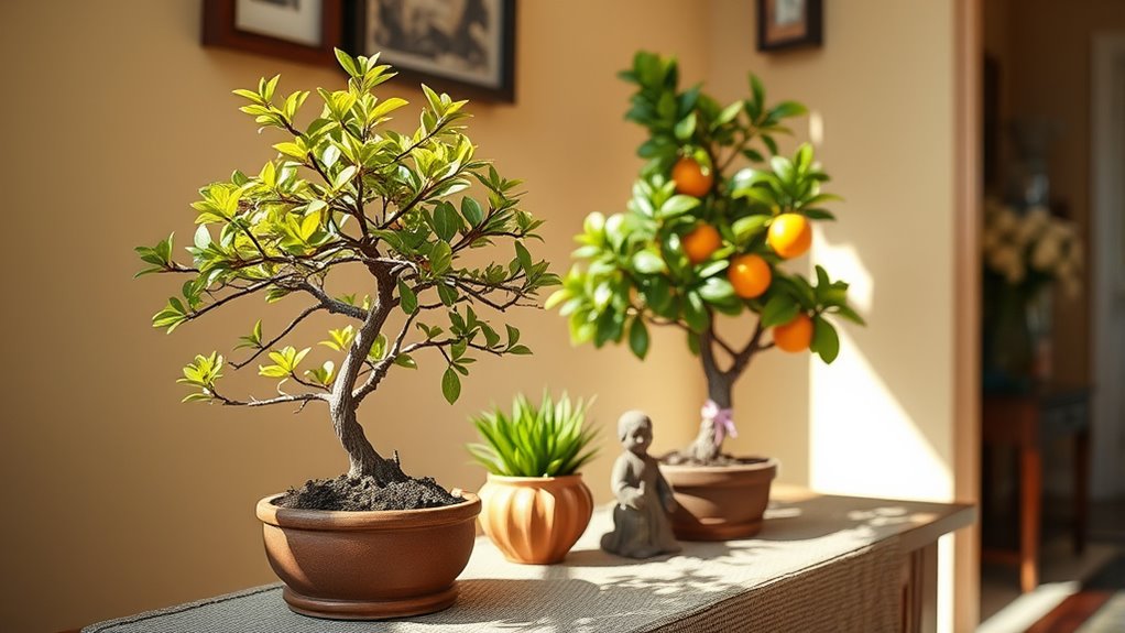 compact charming entryway greenery