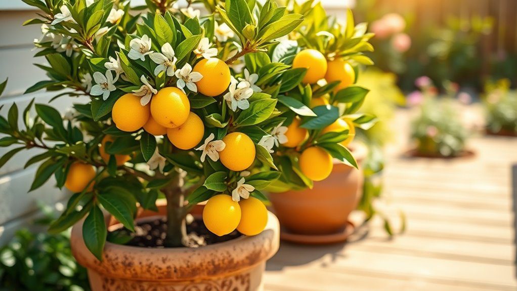 compact homegrown citrus trees