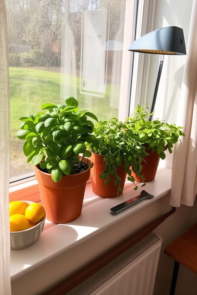 compact indoor herb garden