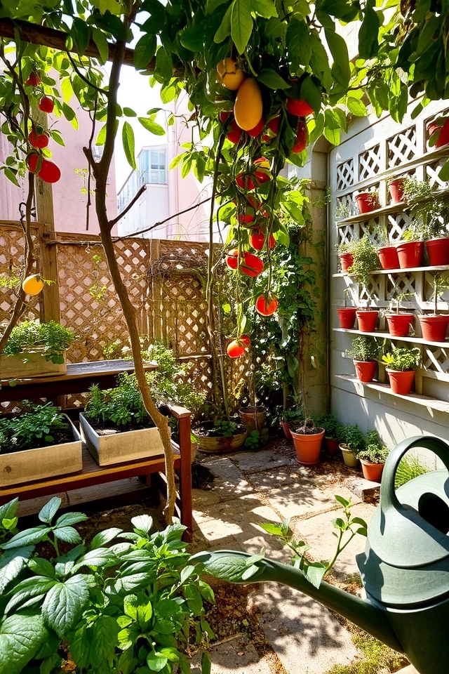 compact vertical container gardens
