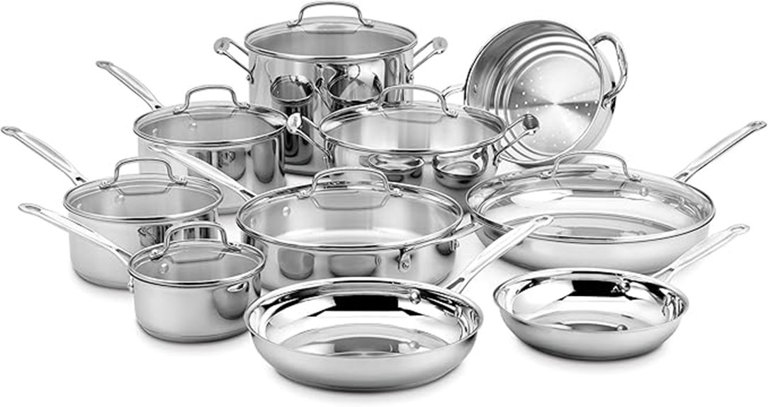 complete stainless steel cookware