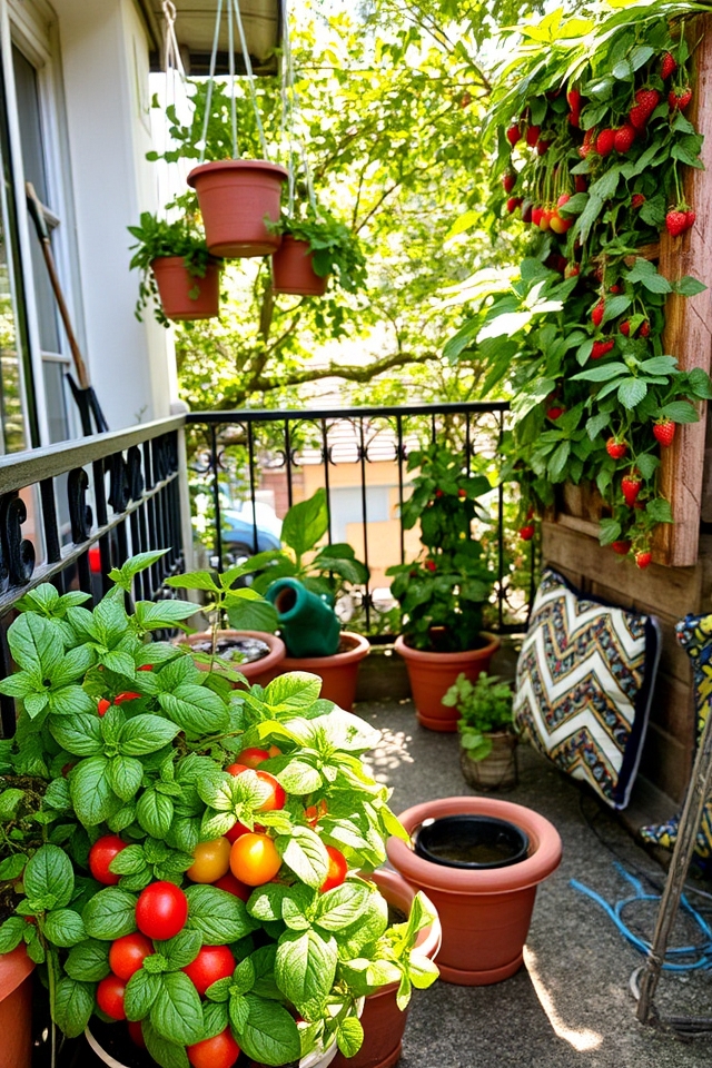 container gardening small spaces