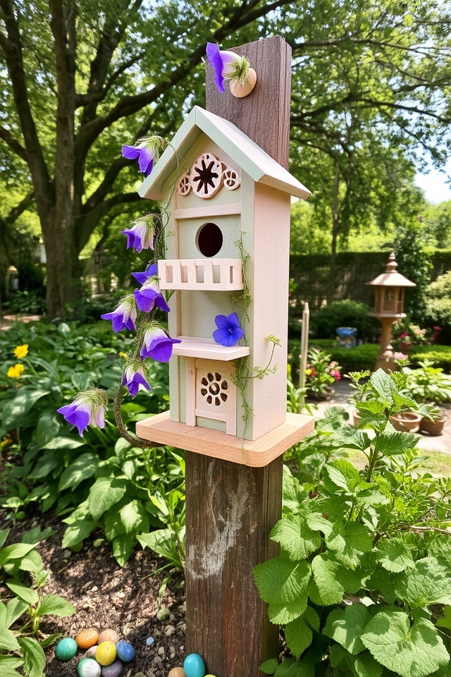 cozy birdhouses for nesting