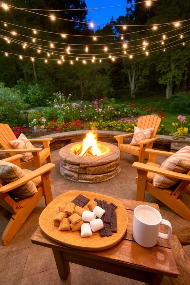 cozy fire pit gathering spot