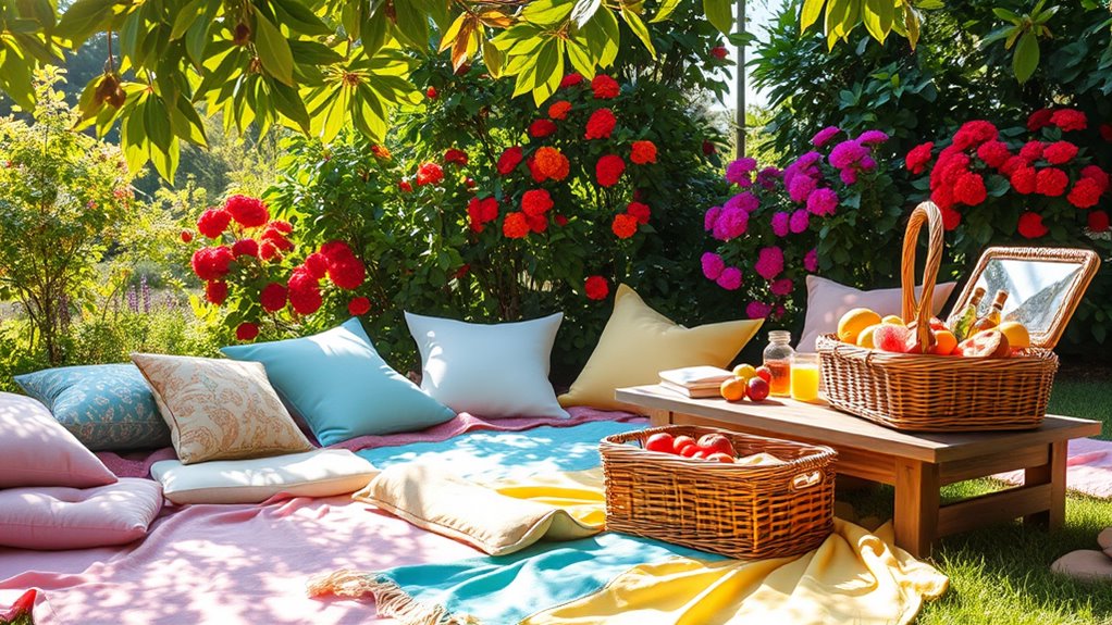 cozy garden picnic oasis