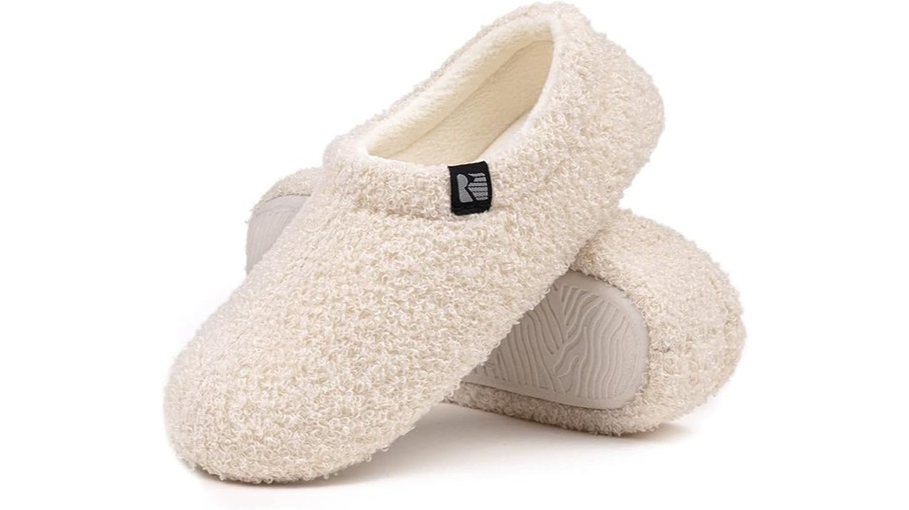 cozy indoor fleece slippers