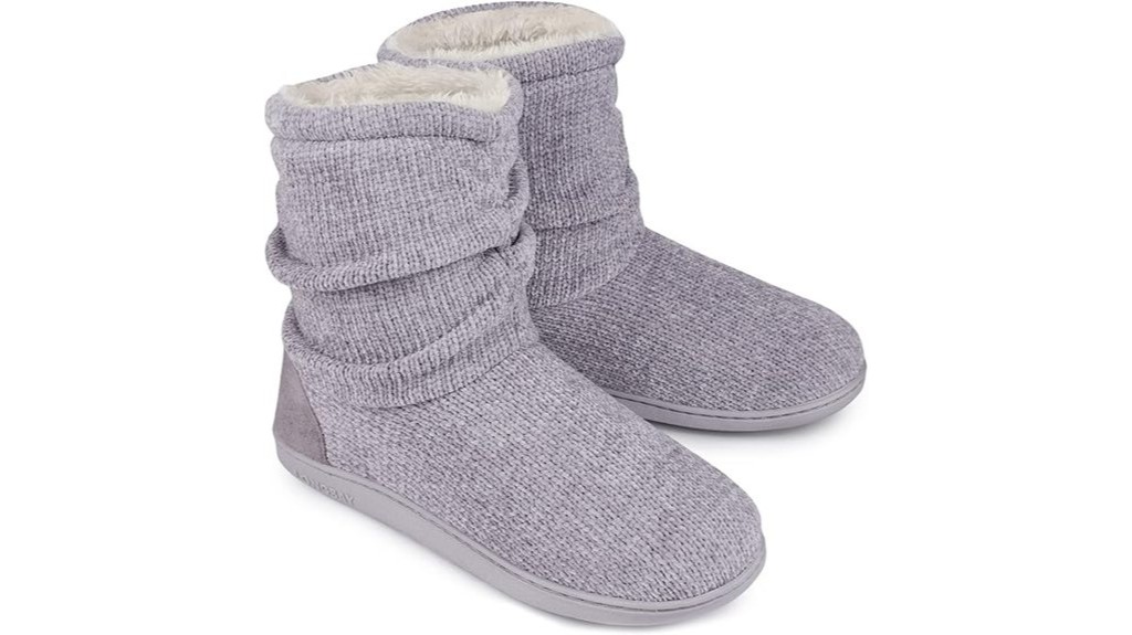cozy knit bootie slippers